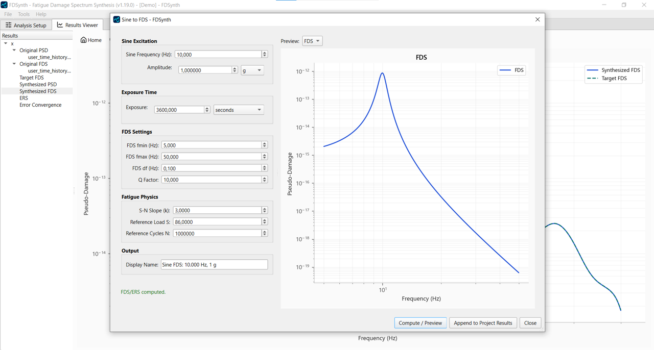 FDSynth sine to FDS tool
