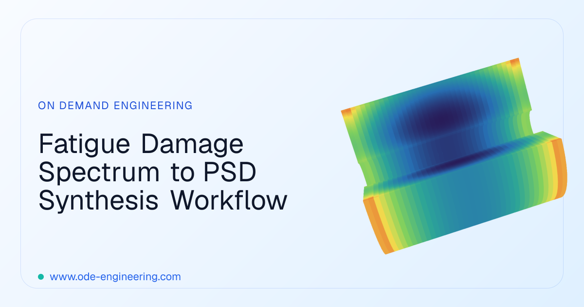 Fatigue Damage Spectrum to PSD Synthesis Workflow